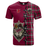 Little Tartan T-shirt - Lion Rampant And Celtic Thistle Style